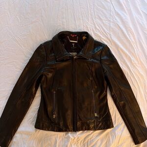 Ted Baker Black Leather Jacket